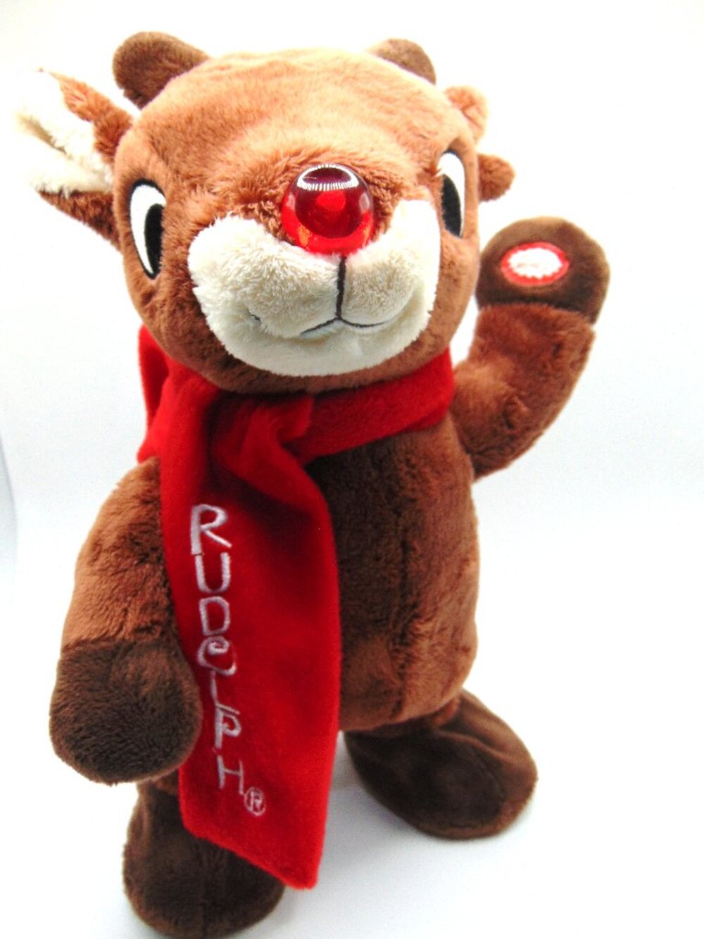 DanDee Rudolph The Red Nosed Reindeer Dancing Moving Plush Nose Lights Up Music
